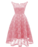 1950s Lace Floral Swing Dress