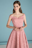 1950s Lace Floral Swing Dress