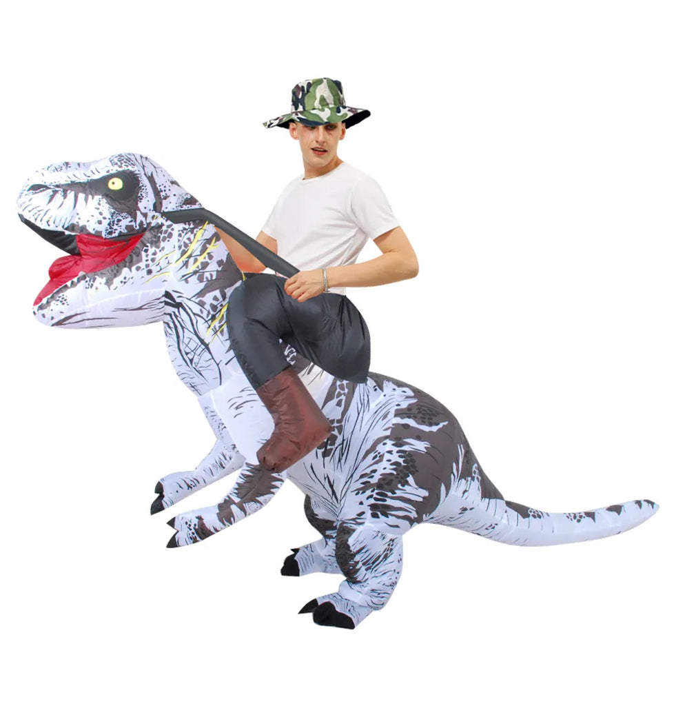 Anime Fancy Mascot Dinosaur Inflatable Christmas Halloween Cosplay Costumes Dress T-rex Suit