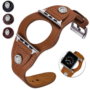 Retro Leather Strap for Apple Watch Band 44  40mm  Genuine Leather Retro Wristband  38 42mm for Iwatch Series 5/4/3/2 Bracelet