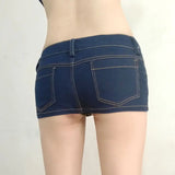 Women Open Crotch Tassel Pencil Micro Mini Jeans Skirt Tight Hip Slim Package Hip Skirt Button Crotch Bottom Wear Club Dance 55