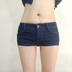 Women Open Crotch Tassel Pencil Micro Mini Jeans Skirt Tight Hip Slim Package Hip Skirt Button Crotch Bottom Wear Club Dance 55
