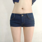 Women Open Crotch Tassel Pencil Micro Mini Jeans Skirt Tight Hip Slim Package Hip Skirt Button Crotch Bottom Wear Club Dance 55