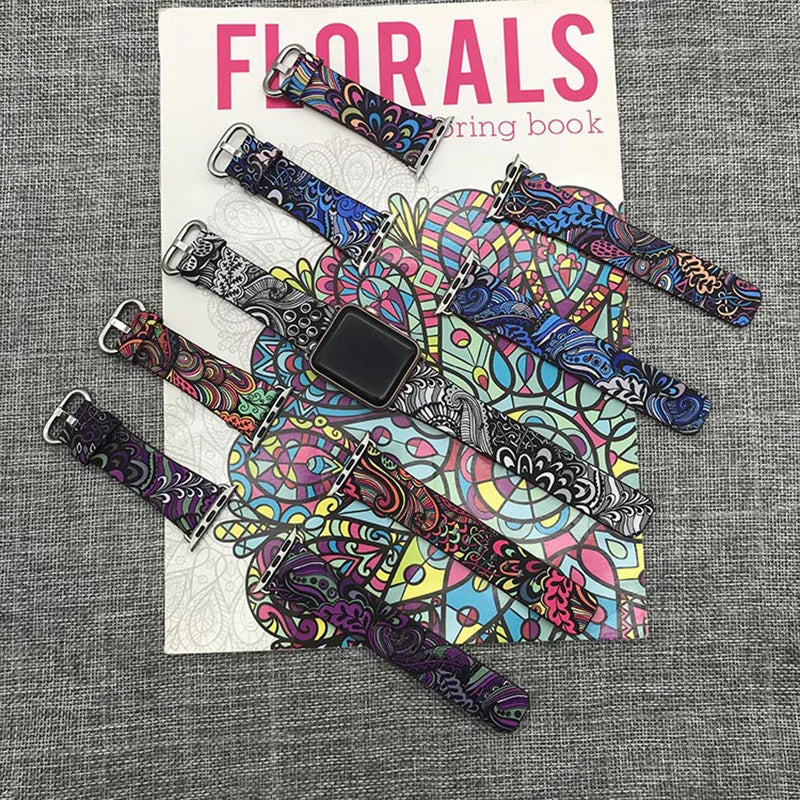 Leather Loop Strap for Apple Watch Band 40mm 44mm 42mm 38mm Bracelet Correa for iWatch SE 6 5 4 3 2 1 High Quality Wristbands