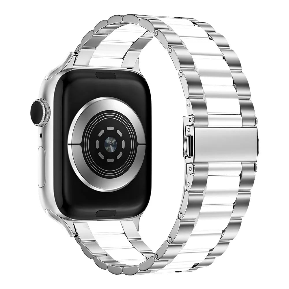 Band For Apple Watch 7 6 5 4 45mm 41mm 40mm 44mm Metal Strap Stainless Steel Watchband for iWatch series 3 2 1 38MM 42MM Bracelet