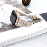 Apple Watch Band Vintage Link Bracelet Women Metal Carved iWatch Strap