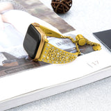 Apple Watch Band Vintage Link Bracelet Women Metal Carved iWatch Strap