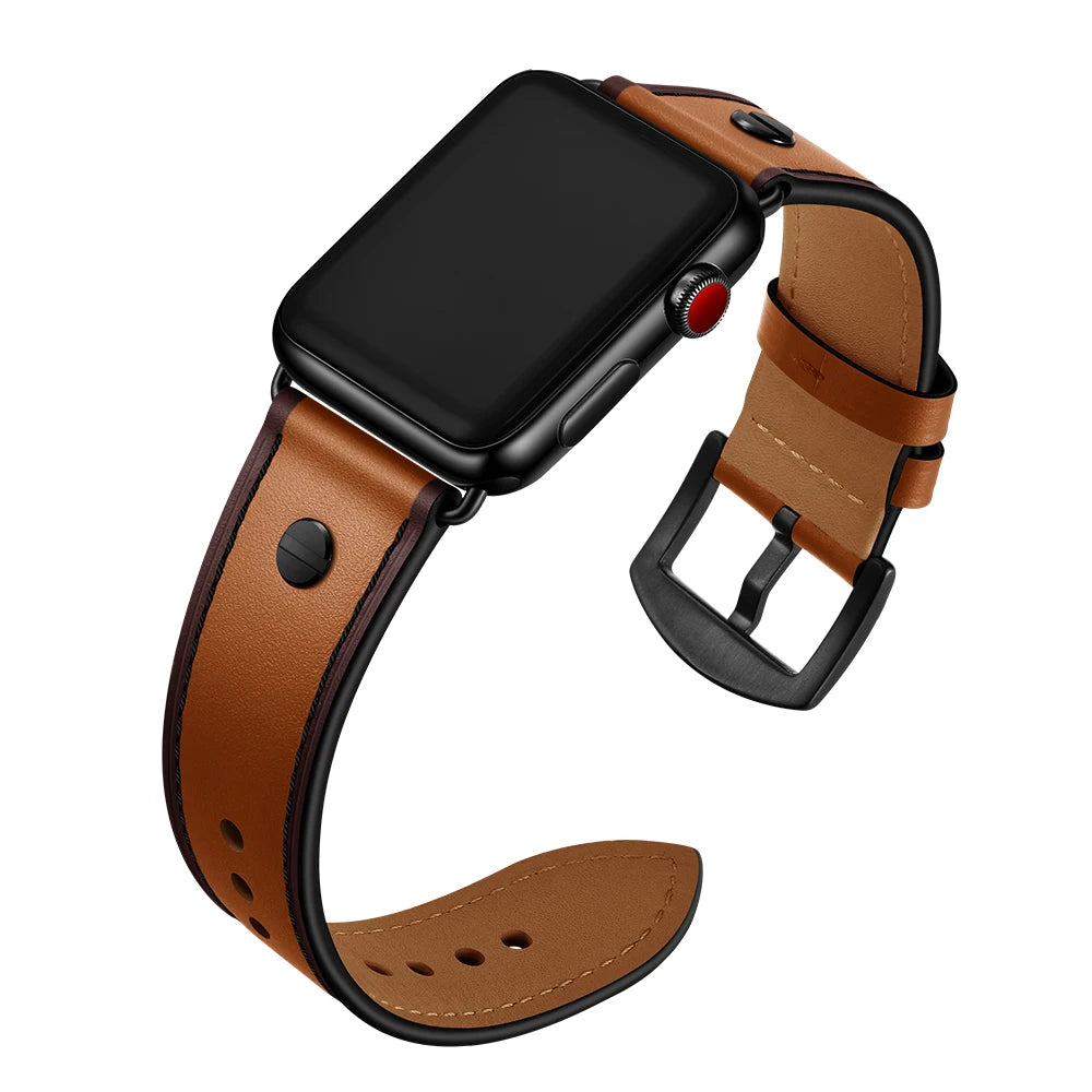 Crazy horse strap For Apple watch band 45mm/41mm 44mm 40mm iWatch 42mm 38mm watchband bracelet for Apple watch band 5 4 3 se 6 7