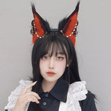 Electric Bunny Headband with Dangle Jewelry Decors Adult Punk Cosplay Headband