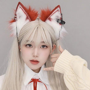 Easter Headband Wolf Ears Shape Hair Hoop Party Headpiece Cosplay Costume Props