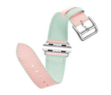 45mm Genuine Leather bracelet strap for apple watch band 42mm 38mm 44mm 40mm watchband for iwatch series 7 se 6/5/4/SE/3/2 41mm
