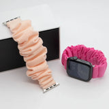 SOFT Cotton Elastic Scrunchies Band For Apple Watch Ultra 8 7 6 SE 5 4 Elasitc Replacement Strap IWatch Serise 42mm 44mm 45mm 49mm