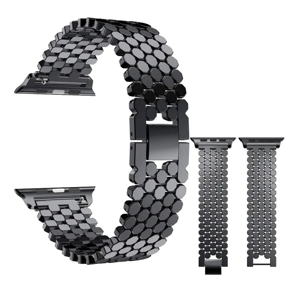 Alloy Metal Band Strap for Apple Watch Series 5 4 3 2 38MM 42MM  Replacement Strap for Iwatch 40MM 44MM Watch Accessories