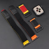 Nylon Strap for Apple Watch Band Ultra 49mm 8 7 6 SE 5 4 Indoor Sport Correas Bracelet IWatch Series 45mm 44mm 42mm 41mm 40/38mm