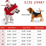 New Santa Dog Costume Christmas Pet Clothes Winter Hoodie Coat Chihuahua Poodle