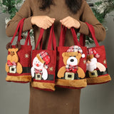 Christmas Tote Bags Snowman Fawn Children Gift Candy Storage Bags Christmas Decorations