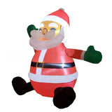 Christmas Santa Claus Inflatable 1.2M LED Lights Model Festival Decoration Outdoors Courtyard Props Ornament Gift