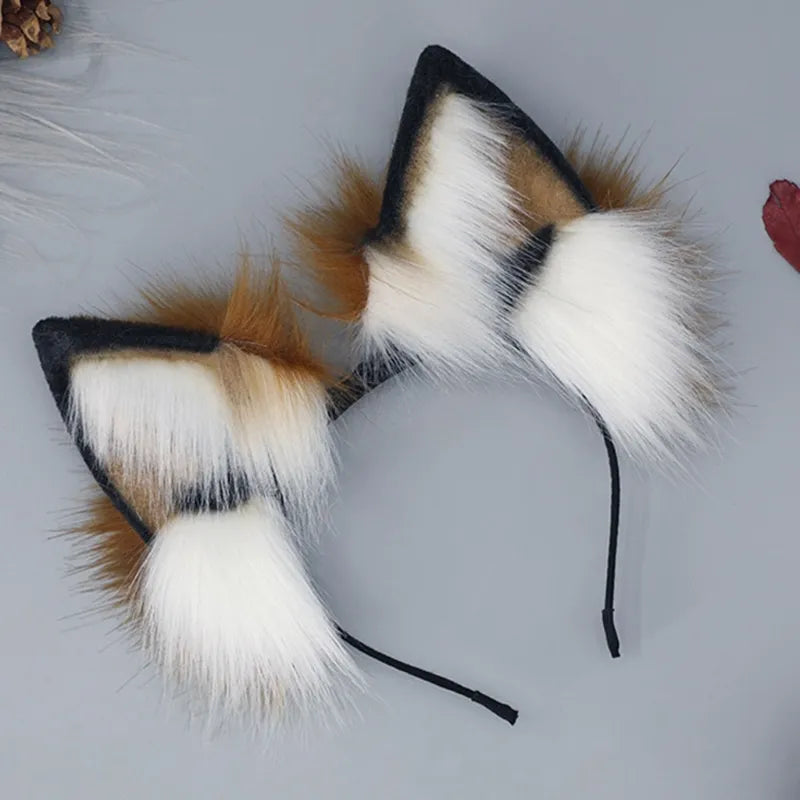 Carnivals Foxes Ear Hair Hoop Cute Live Broadcast Hair Holder Festival Headwear