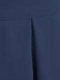 Ginger Solid Vintage 50s Style Pleated Midi Skirts for Women Elegant Clothes Female Swing Skirt