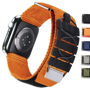 Nylon Sport Band For Apple Watch Ultra 49MM 45mm 44mm 41mm 40mm Replacement Strap For iWatch Series 8 7 6 SE 5 4 Bracelet