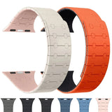 Silicone Magnetic Strap for Apple Watch Ultra2 Band 49mm 44mm 40mm 42mm 41mm 45mm Bracelet For IWatch Series 9 8 7 6 SE 5 4 38mm