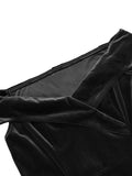 Off Shoulder Sexy Women Midi Dress Velvet Patchwork Butterfly Mesh Banquet Elegant Evening Cocktail Vintage Style Dresses