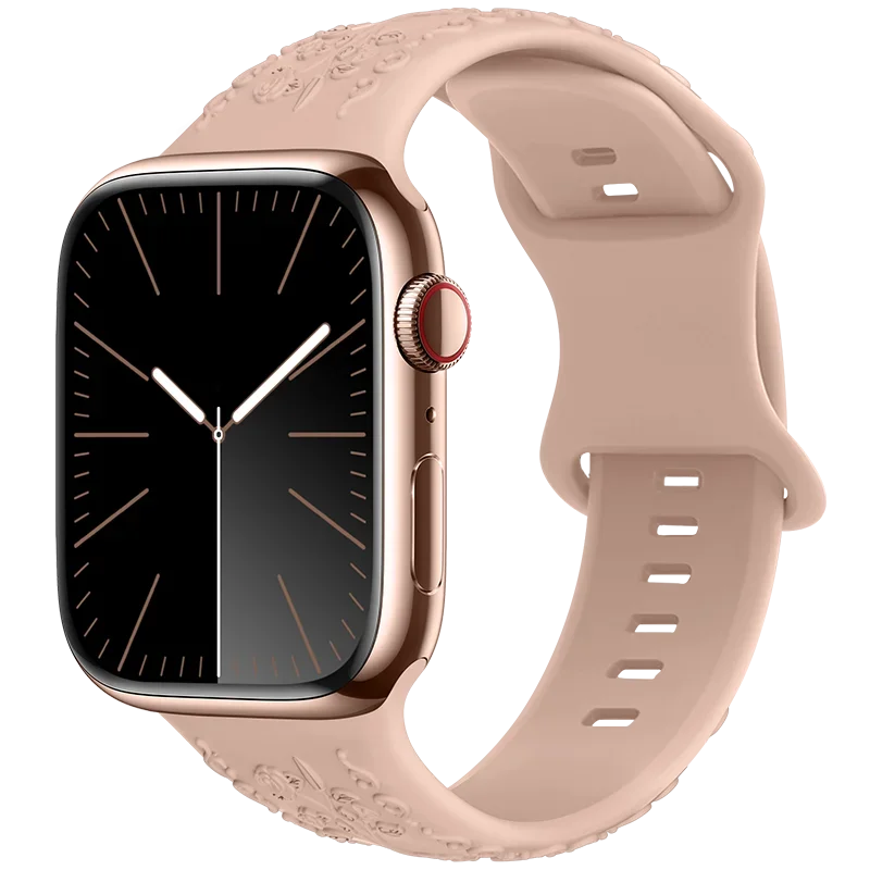 Engraved Strap for Apple Watch Ultra 2 Band 49mm 44MM 40mm 41/45mm 38/42mm Silicone Bracelet For IWatch Series 9 8 7 6 SE 5 4 3