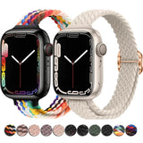 Strap For Apple Watch band ultra 2 49mm 8 7 44mm 40mm 45mm 41mm 38mm 42mm Braided Solo Loop bracelet correa iwatch series se 6 5