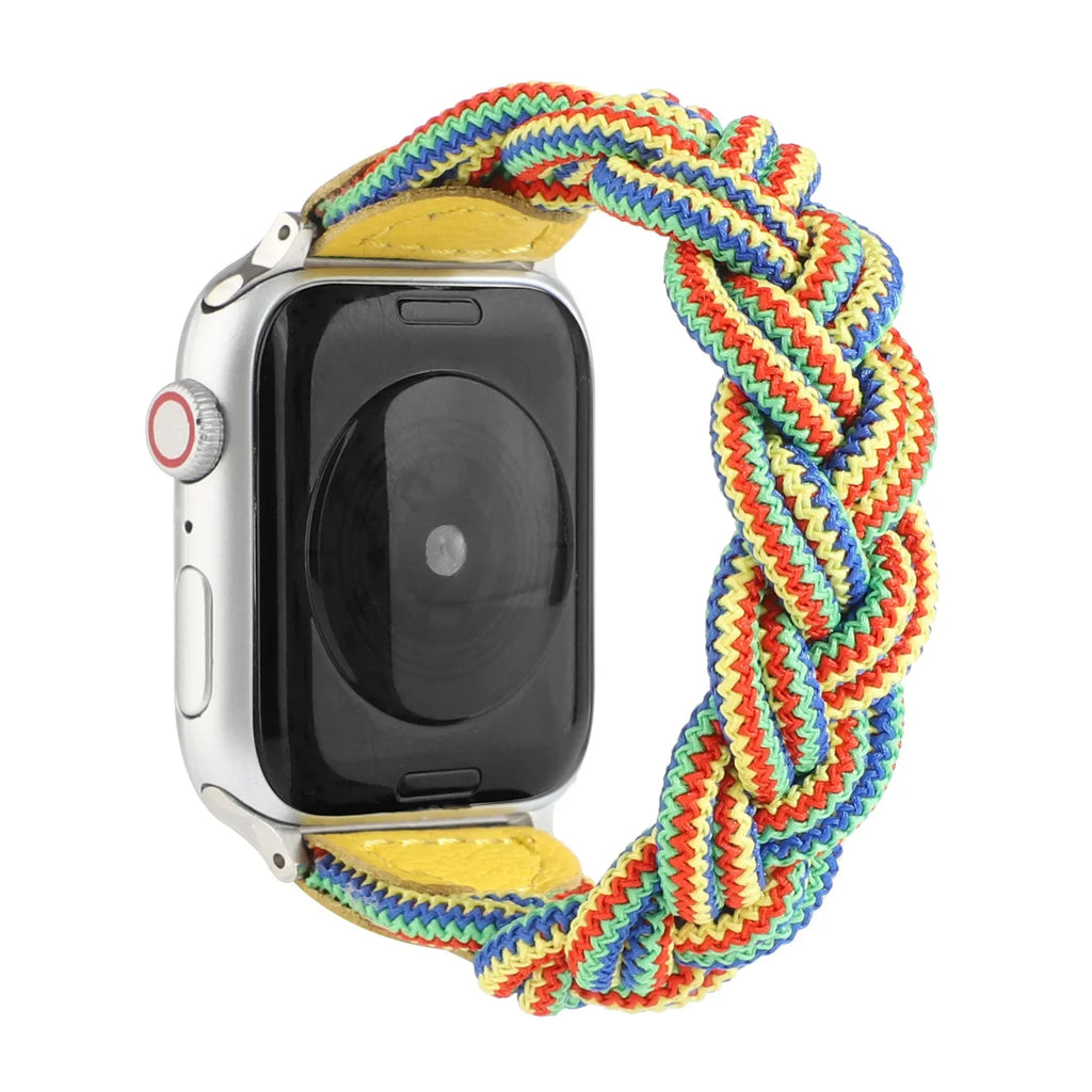 Braided Woven Strap for Apple Watch Band 44mm 40mm iWatch series 6 5 4 3 SE bands 38mm 42mm Nylon Sport Loop bracelet watchband