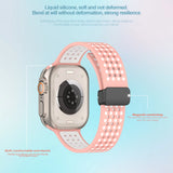Silicone Strap for Apple Watch Band 49mm 44mm 45mm 41mm 42mm 40mm Magnetic Bracelet For Iwatch Series 9 8 7 6 SE 5 4 Ultra 2