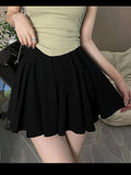 New In Now Summer Women's Skirts High Waisted Mini Mirco Pleated Skirts Sexy Streetwear Woman Clothing Cute Costume Party Outfit