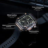 Transparent Modification Kit For Apple Watch 49mm Ultra Luxury Glacier Case Rubber Band IWatch Series 8 7 6 SE 45mm 44mm Mod KIT