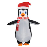 Adult Unisex Inflatable Penguin Costume Animal Cosplay Creative Fancy Dress Stage Performance Christmas Halloween Carnival Party
