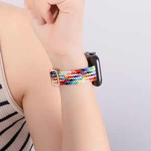 Strap For Apple Watch band ultra 2 49mm 8 7 44mm 40mm 45mm 41mm 38mm 42mm Braided Solo Loop bracelet correa iwatch series se 6 5