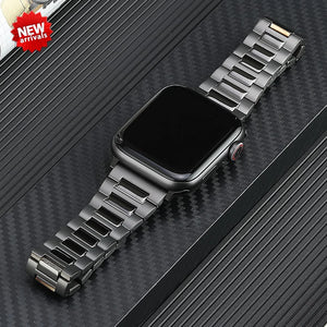 Luxury Strap for Apple Watch Ultra Band 49mm Titanium Metal Bracelet for IWatch Series 8 7 se 6 4 5 3 45mm 41mm 40 44mm 38 42mm