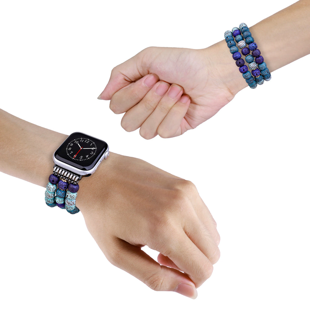Handmade Beaded Strap For Apple Watch Band 41mm 45mm 40mm 44mm Fashion Women Bracelet iWatch Ultra 7 se 6 5 4 3 2 1 42mm/38mm