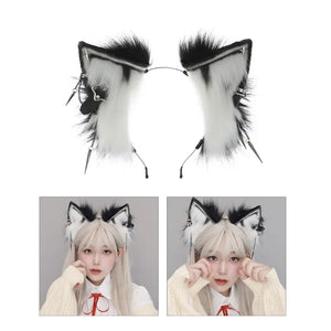 Easter Headband Wolf Ears Shape Hair Hoop Party Headpiece Cosplay Costume Props