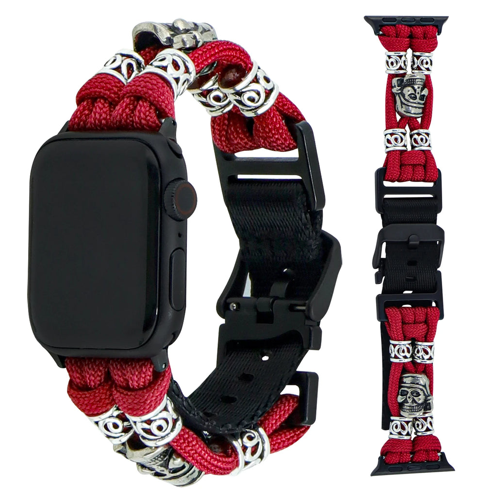 Nylon Strap for Apple watch band 44mm 45mm 42mm 40mm 41mm sport bracelet correa iwatch series 9 7 8 SE 6 5 4 3 Ultra 2 49mm belt