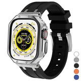 Strap+Case for Apple Watch Ultra Band 49mm 44mm 45mm 40mm 42mm 38 Fashion Armor TPU Cover Protective Iwatch Series 8 7 6 SE 5 4