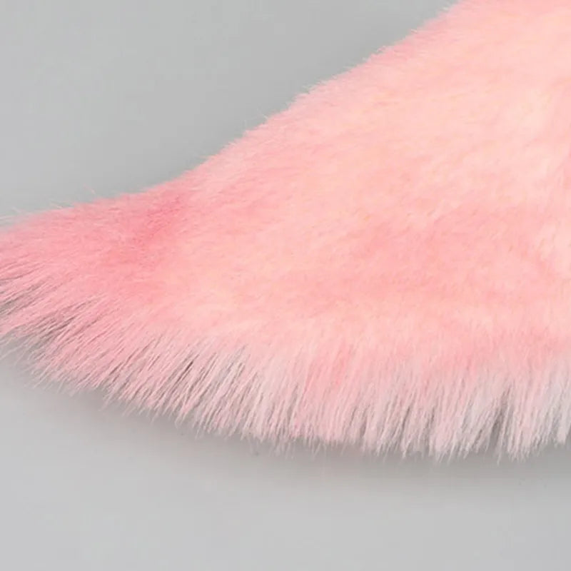 Adult Teens Cosplay Anime Character Headband Plush Foxes Ear Hair Hoop Makeup Live Broadcast Cosplay Party Headpieces