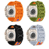 Sport Nylon Braided Strap for Apple Watch Ultra 2 Band 49mm Bracelet for iWatch 9 8 7 6 5 SE  45mm 44mm 42mm Watchbands