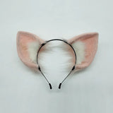 Long Fur Fox Ears Anime Cosplay Headband Hairband with Plush Tail Halloween Cosplay Party Costume for Kids Anime Lover
