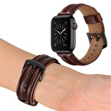 Cowhide Leather Strap For Apple watch band 45mm 41mm 44mm 40mm Ultra 2 49mm Wrist Bracelet iWatch Series 9 8 7 se 6 5 4 42mm