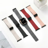 Magnetic Buckle Leather Strap For Apple Watch Ultra 2 Band 49mm For iWatch SE Series 9 8 7 6 5 40mm 41mm 42mm 44mm 45mm Bracelet