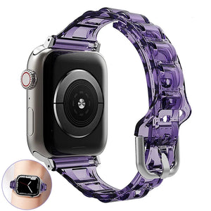 Slim Transparent Band For Apple Watch 49mm 45mm 44mm 40mm Series 8 se 7 Smart Sport Clear Bracelet Strap iwatch 6 4 3 38mm 42mm