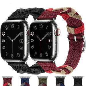 Original Nylon Loop Band For Apple Watch Ultra 2 49mm Bridon Strap For IWatch Series 9 8 SE 7 6 5 49mm 44mm 45mm 41mm 40mm 38mm