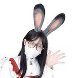 Shower Bunny Ear Headband Woman Students Washing Face Hairband Large Rabbit Ears Headbands Plush Spring Hair Hoop