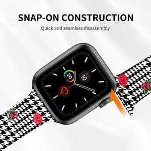 Lover Heart Rose Straps For Apple Watch Ultra2 49 38 40 41 42 44 45mm Correa Silicone Band for iWatch Series 9 876 SE54 Bracelet