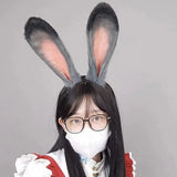 Shower Bunny Ear Headband Woman Students Washing Face Hairband Large Rabbit Ears Headbands Plush Spring Hair Hoop