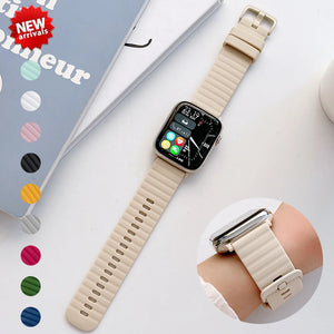 Silicone Strap For Apple Watch band 45mm 41mm 44mm 40mm 49mm 42mm 38mm 44 mm Sport Bracelet iWatch Series 9 8 7 SE 6 5 4 Ultra 2